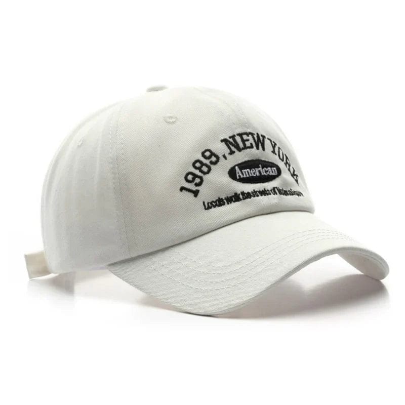 Casquette Old Money New York - 100% Coton Blanc