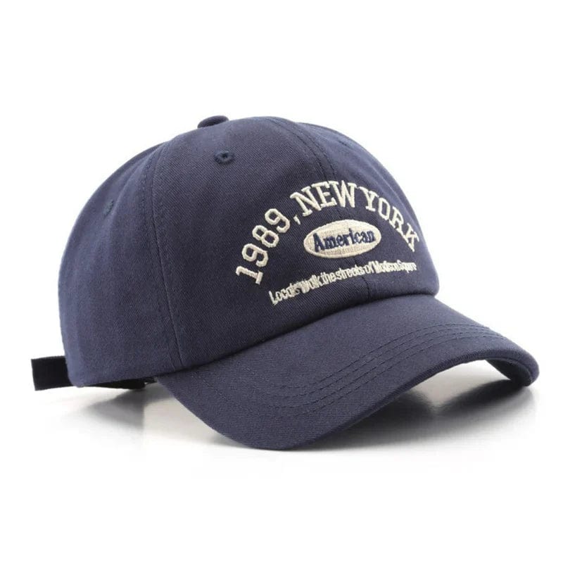 Casquette Old Money New York - 100% Coton Marine