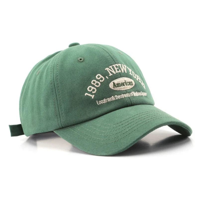 Casquette Old Money New York - 100% Coton Vert