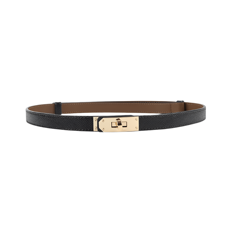 **Ceinture Slim Vintage Old Money** Black