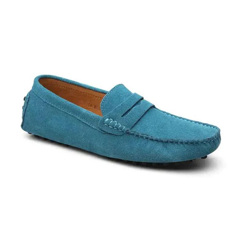 **Chaussures de Conduite "Old Money" en Suede** Ocean Blue / EU 38 / UK 5 / US 5.5