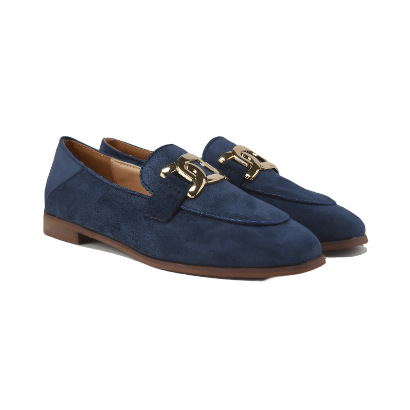 Chaussures Old Money Duchess en Suede Blue / 35