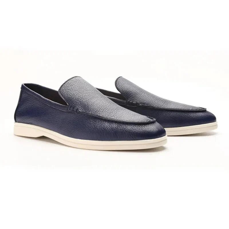 **Chaussures Old Money en Cuir de Vache** Marine Blue / EU 38 // UK 5