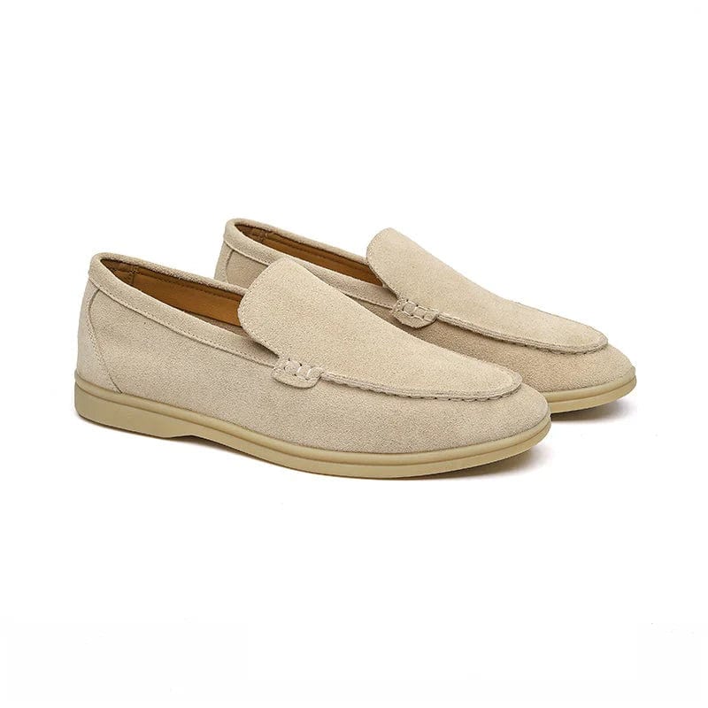 **Chaussures Old Money en Suede de Luxe** Beige / EU 39 / US 6 / UK 5