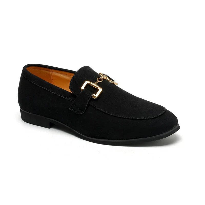 **Chaussures Old Money en Suede de Luxe** Black / EU 38 / US 5 / UK 4