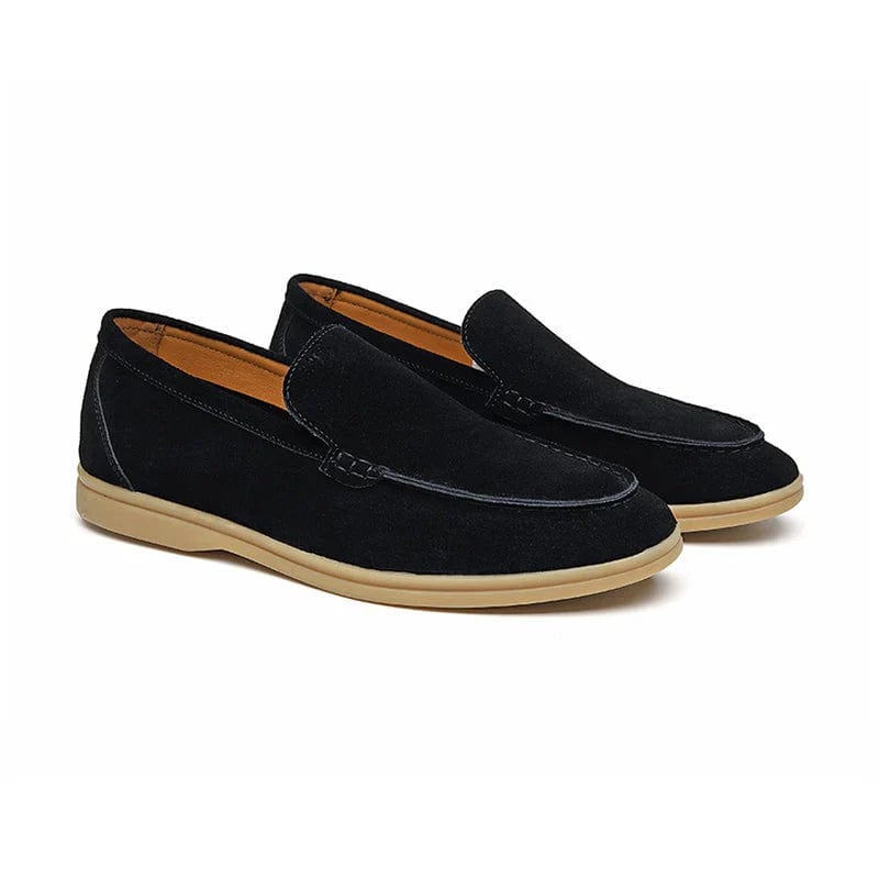 **Chaussures Old Money en Suede de Luxe** Black / EU 39 / US 6 / UK 5