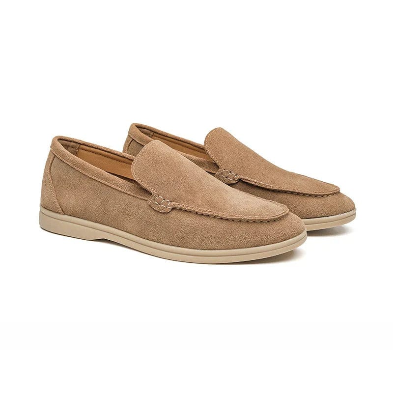 **Chaussures Old Money en Suede de Luxe** Caramel / EU 39 / US 6 / UK 5