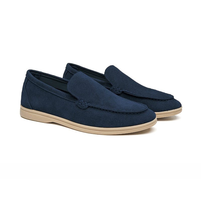 **Chaussures Old Money en Suede de Luxe** Marine Blue / EU 39 / US 6 / UK 5