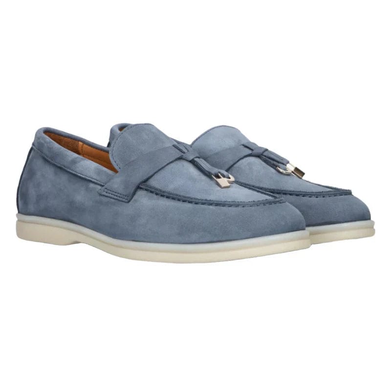 Chaussures Old Money en Suede pour Femme Bleu clair / EU 35 / UK 2 / US 4