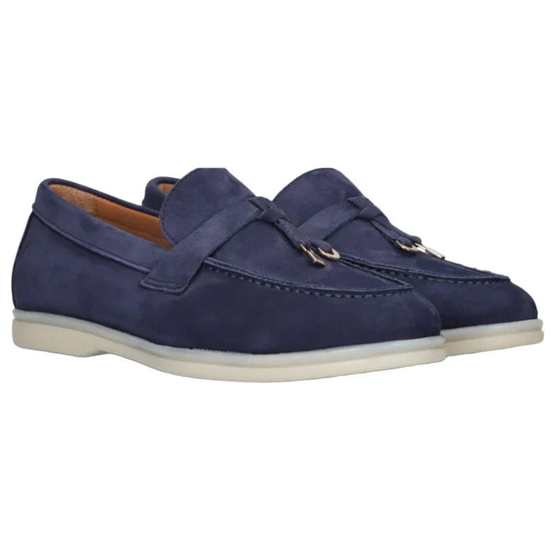 Chaussures Old Money en Suede pour Femme Bleu marine / EU 35 / UK 2 / US 4