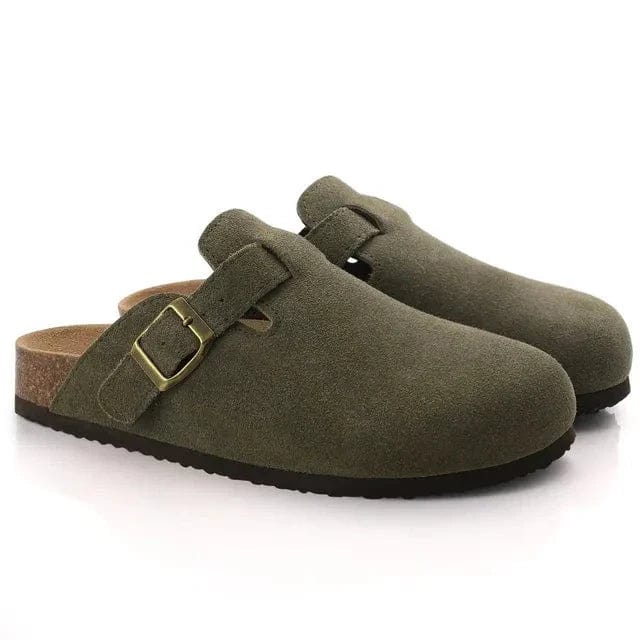 **Chaussures Old Money en Suede pour Hommes** Green / EU 38 / UK 5 / US 5.5