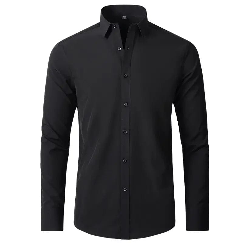 **Chemise Old Money Parkview à Manches Longues** Black / S