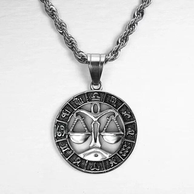 Collier de Signe du Zodiaque Argent - Old Money Libra 0