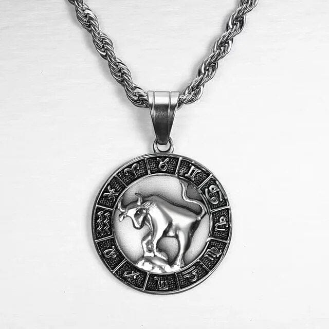 Collier de Signe du Zodiaque Argent - Old Money Taurus 0