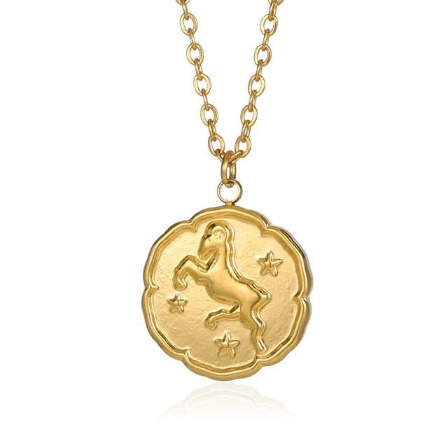 Collier Old Money en Or - Signe du Zodiaque Capricorn