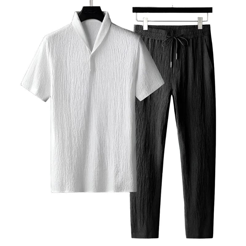 **Costume Old Money en Coton** Black & White / S 0