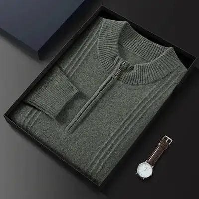 Old Money 100% Cardigan Cashmere Half Zip