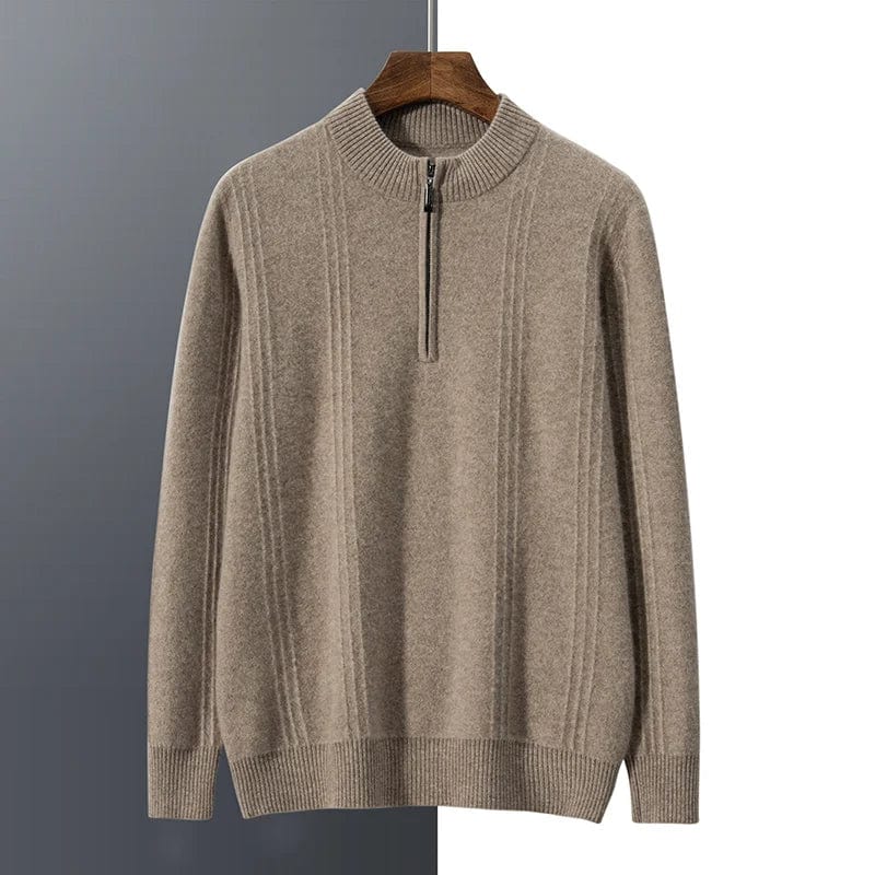 Old Money 100% Cardigan Cashmere Half Zip