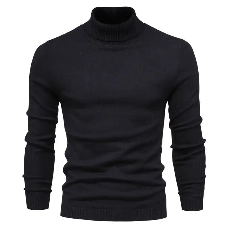 **Old Money Gstaad Wool Turtleneck - Luxe pour l'Homme Moderne** Black / S