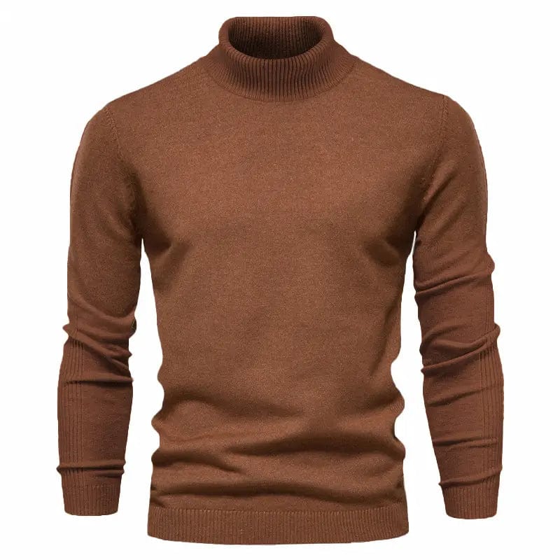 **Old Money Gstaad Wool Turtleneck - Luxe pour l'Homme Moderne** Brown / S