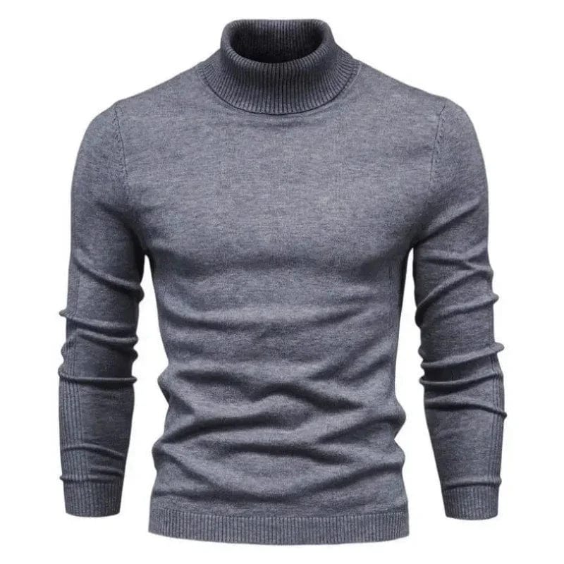 **Old Money Gstaad Wool Turtleneck - Luxe pour l'Homme Moderne** Gray / S