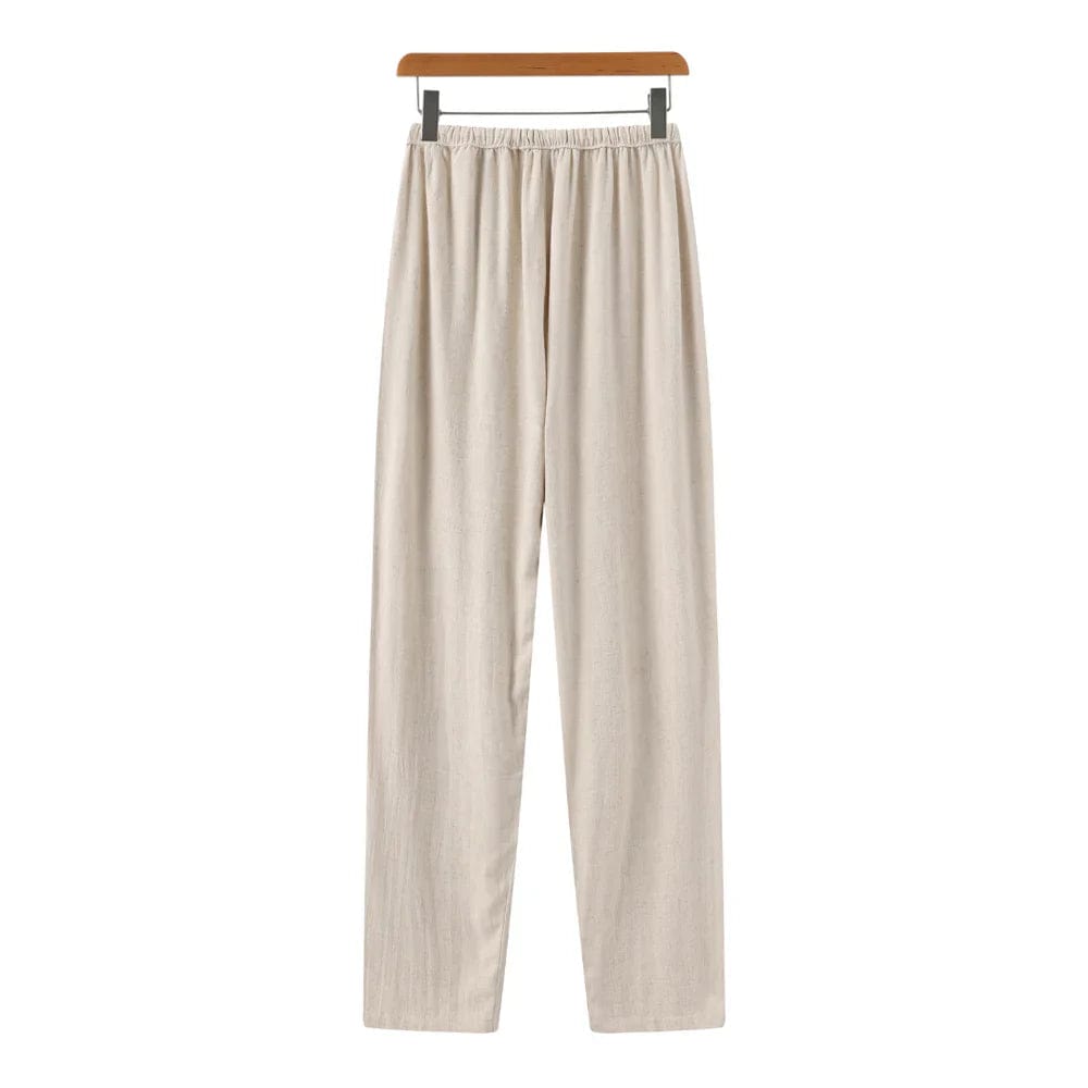 **Old Money Marrakech - Pantalon Linen Slim Fit**