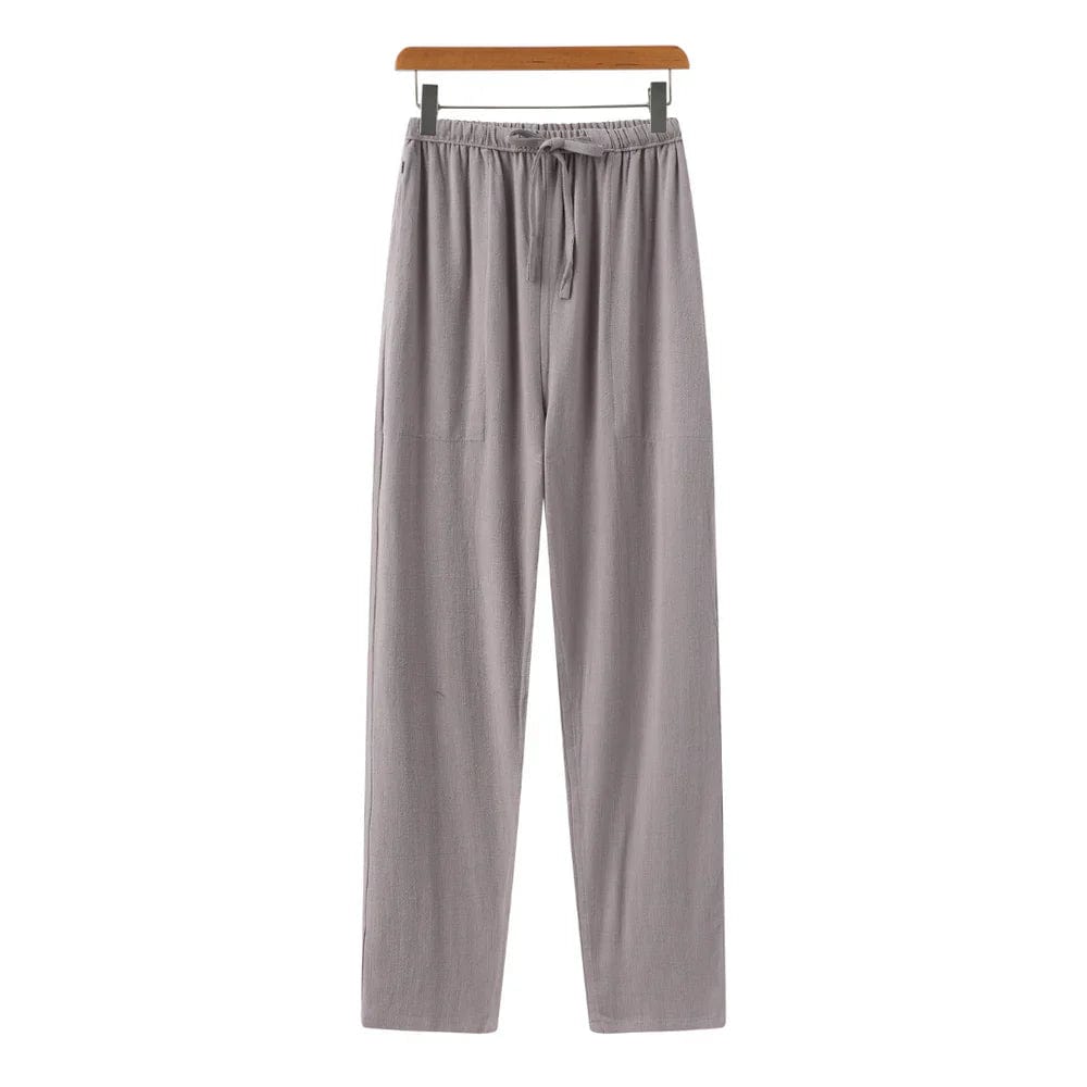 **Old Money Marrakech - Pantalon Linen Slim Fit** Gray / S