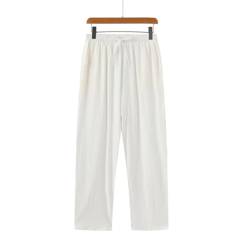 **Old Money Zanzibar - Pantalon en Linen** White / S