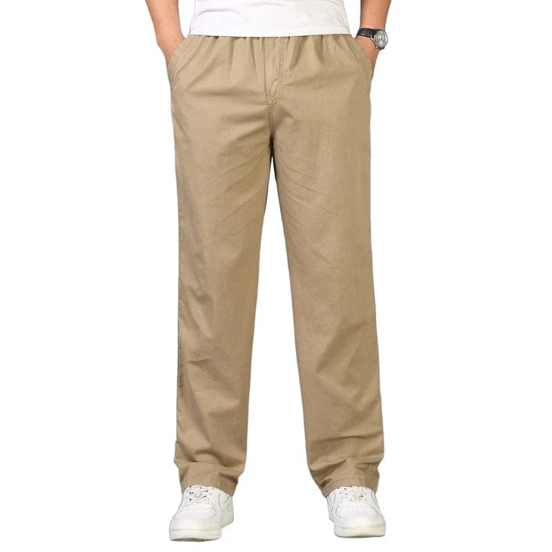 **Pantalon Capri Old Money en Coton** S / Khaki 0