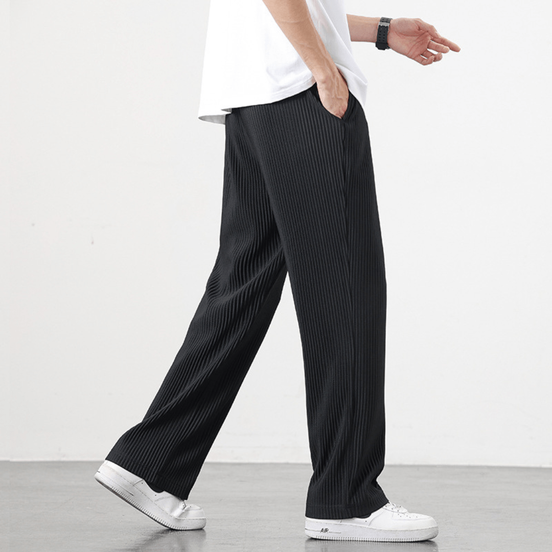 **Pantalon en coton ribbé Old Money - Confort et élégance** 0