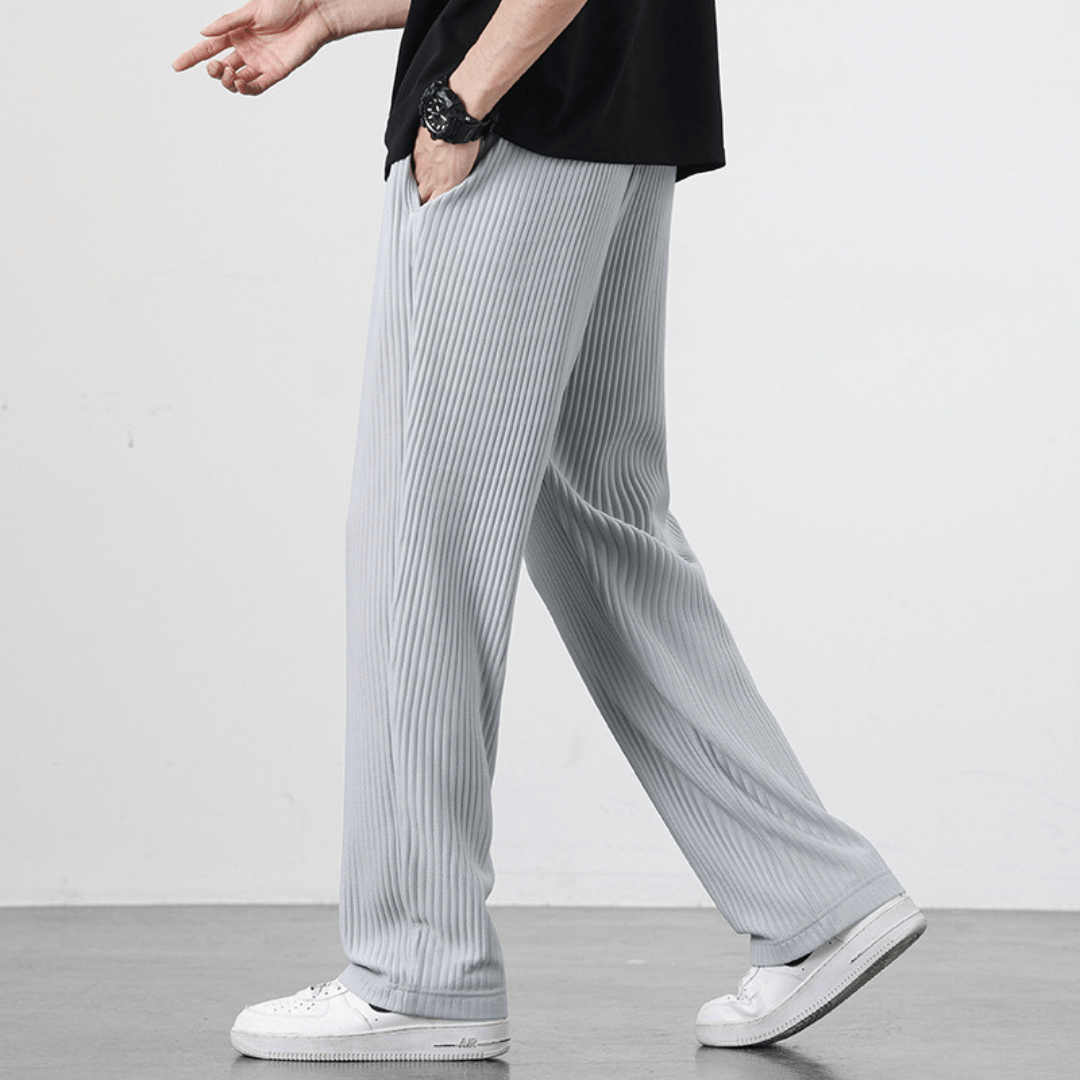 **Pantalon en coton ribbé Old Money - Confort et élégance** 0