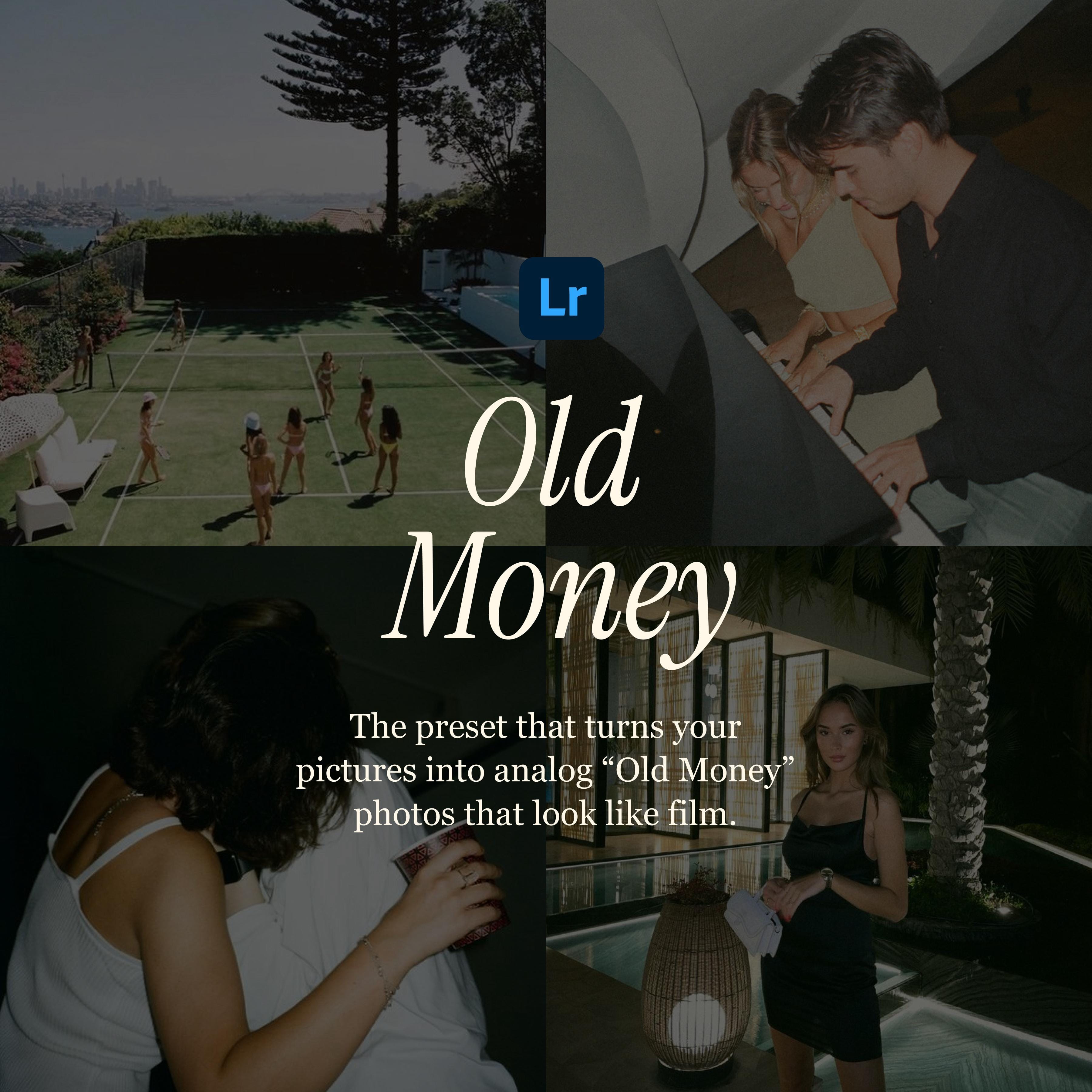 **Présentation "Old Money" pour Lightroom**